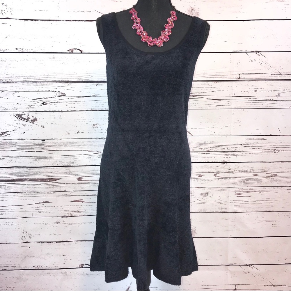 Wendy Williams Black Tulip Sweater Dress